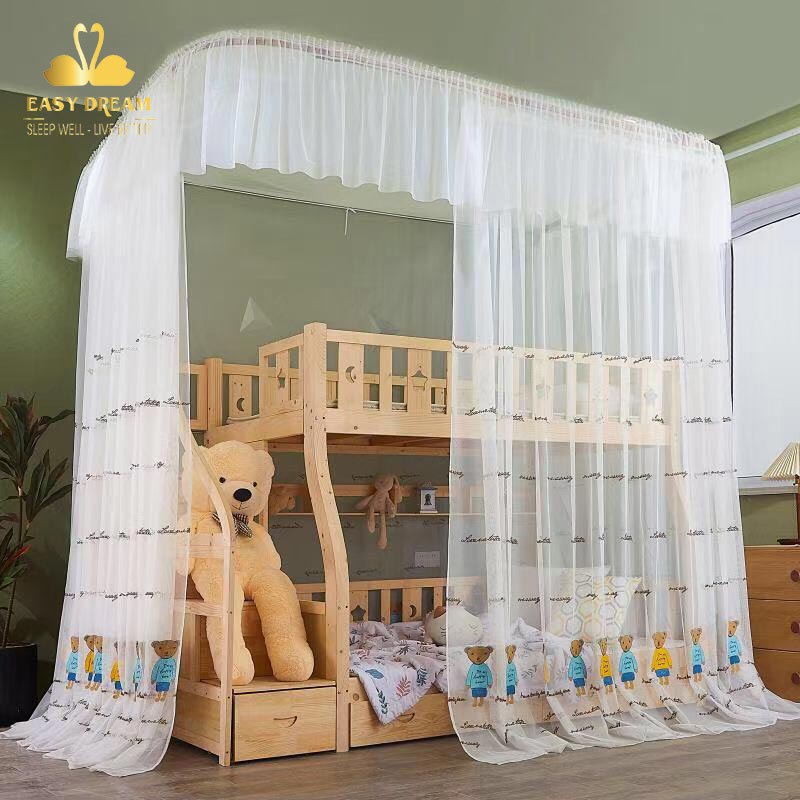Màn khung dành cho giường tầng trẻ em , màn cho bé không khoan tường  