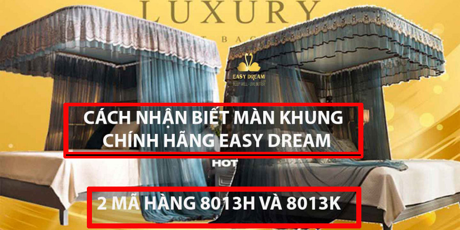 Cách nhận biết màn khung không khoan tường chính Hãng EASY DREAM khi qúy khách ở Hà Nội 