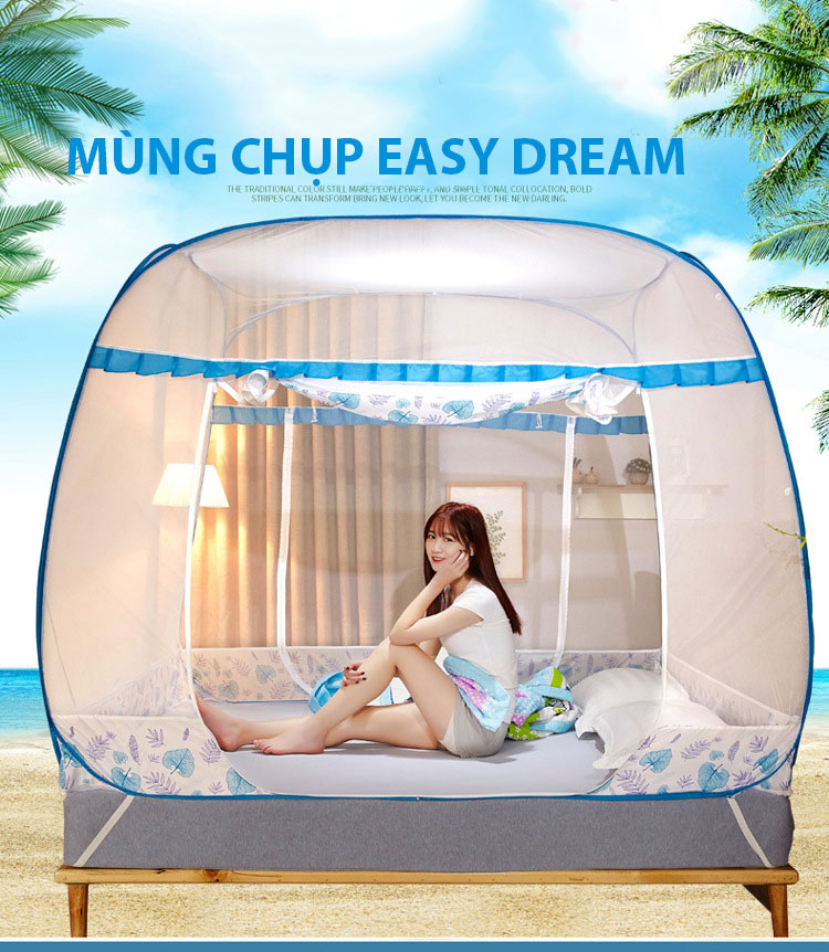 Các mẫu mùng khung xếp thông minh - mùng chụp tự bung gấp gọn - mùng Lều 