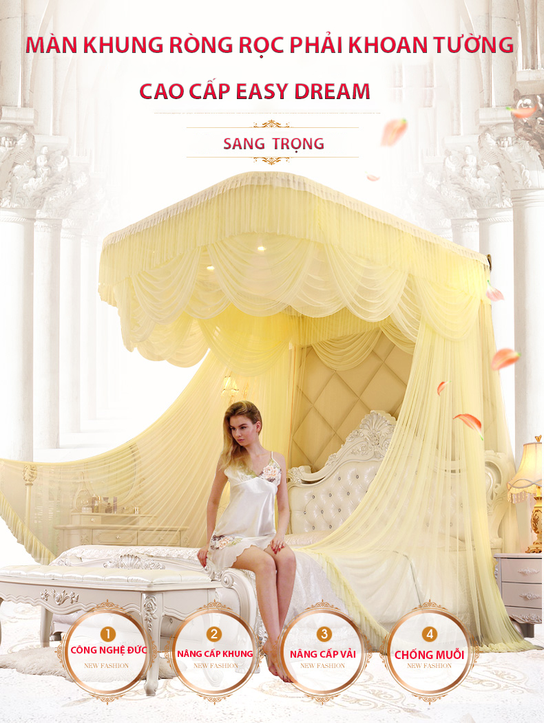 Màn khung không khoan tường Bán ra Bắc Cạn Easy Dream 