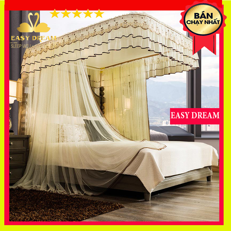 Màn khung ròng rọc mùng ngủ  đẹp  phong cách Hàn Quốc Easy Dream