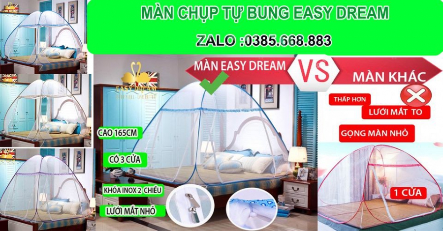 Mùng Chụp Tự Bung ,MÀN Chụp  Quận Bình Tân 