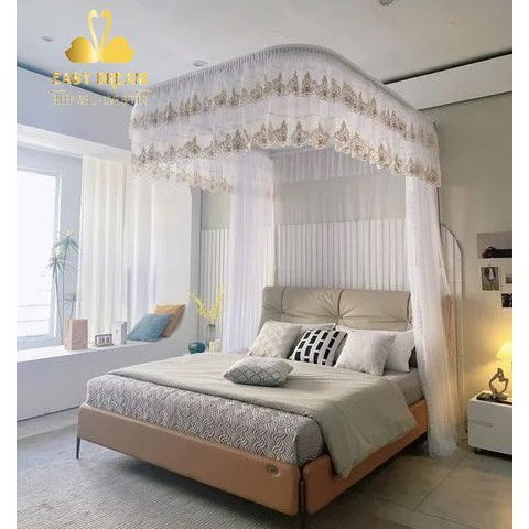 Màn khung kéo dây ròng rọc+ tăng chỉnh chiều cao cao cấp EASY DREAM 