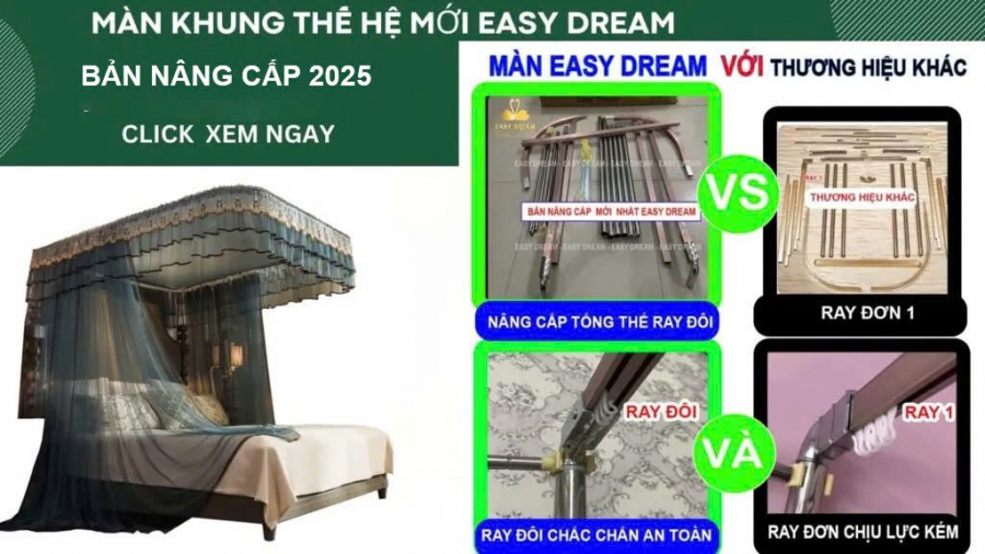 【 BẢN NÂNG CẤP MỚI NHẤT 2025 】 Màn khung không khoan tường mã số 8013H