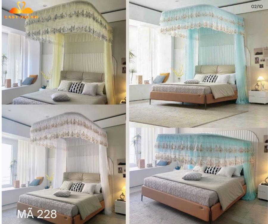 Màn khung kéo dây ròng rọc+ tăng chỉnh chiều cao cao cấp EASY DREAM 