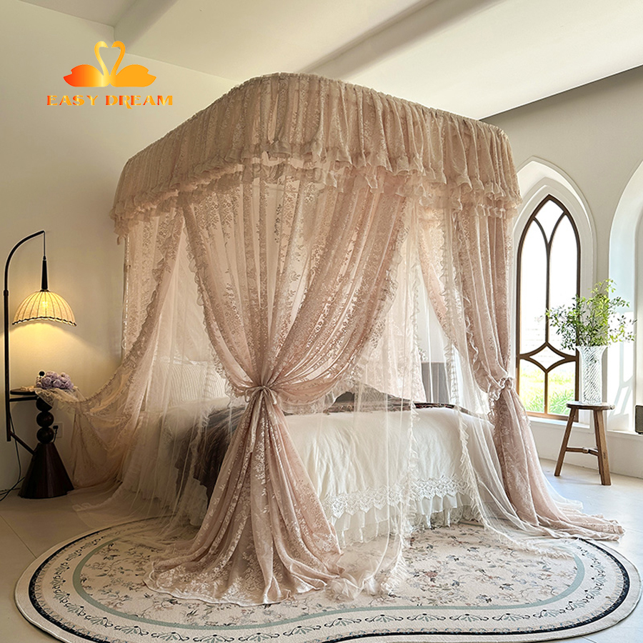 Màn khung vải 2 lớp + không khoan tường 