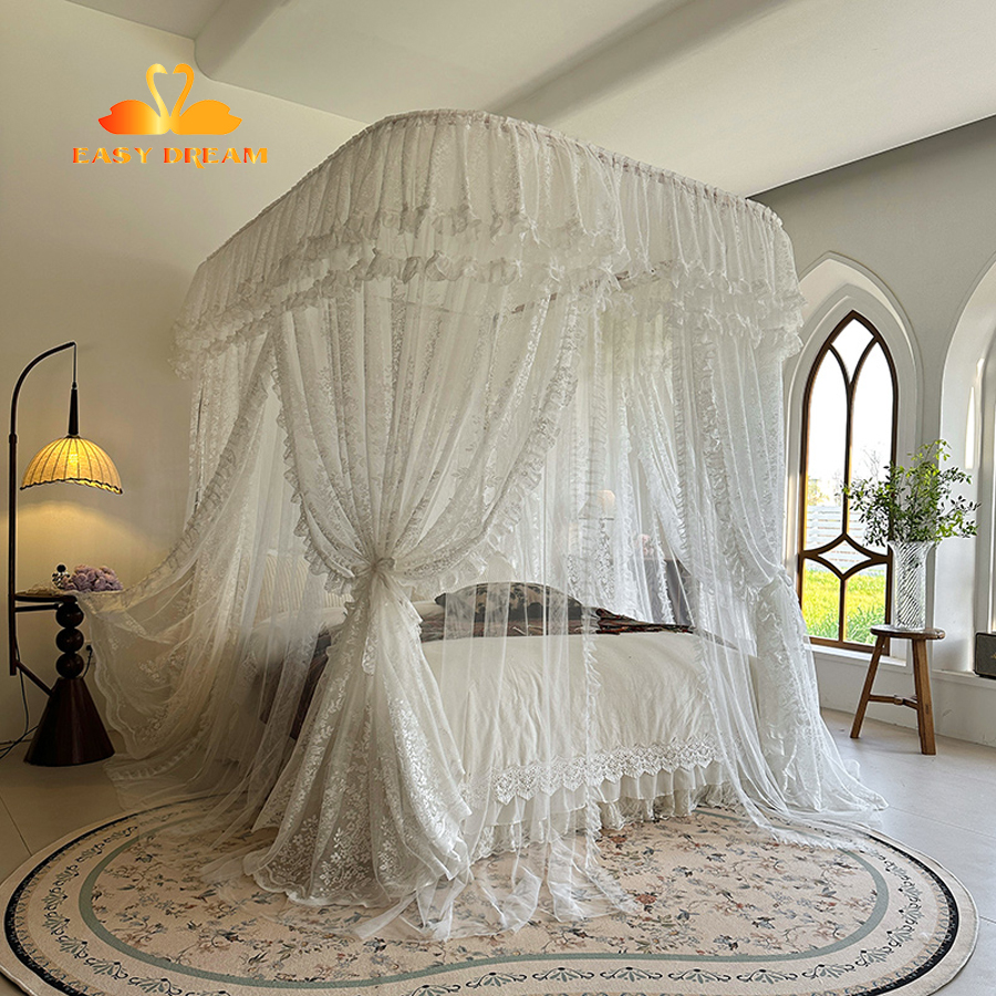 Màn khung vải 2 lớp + không khoan tường 