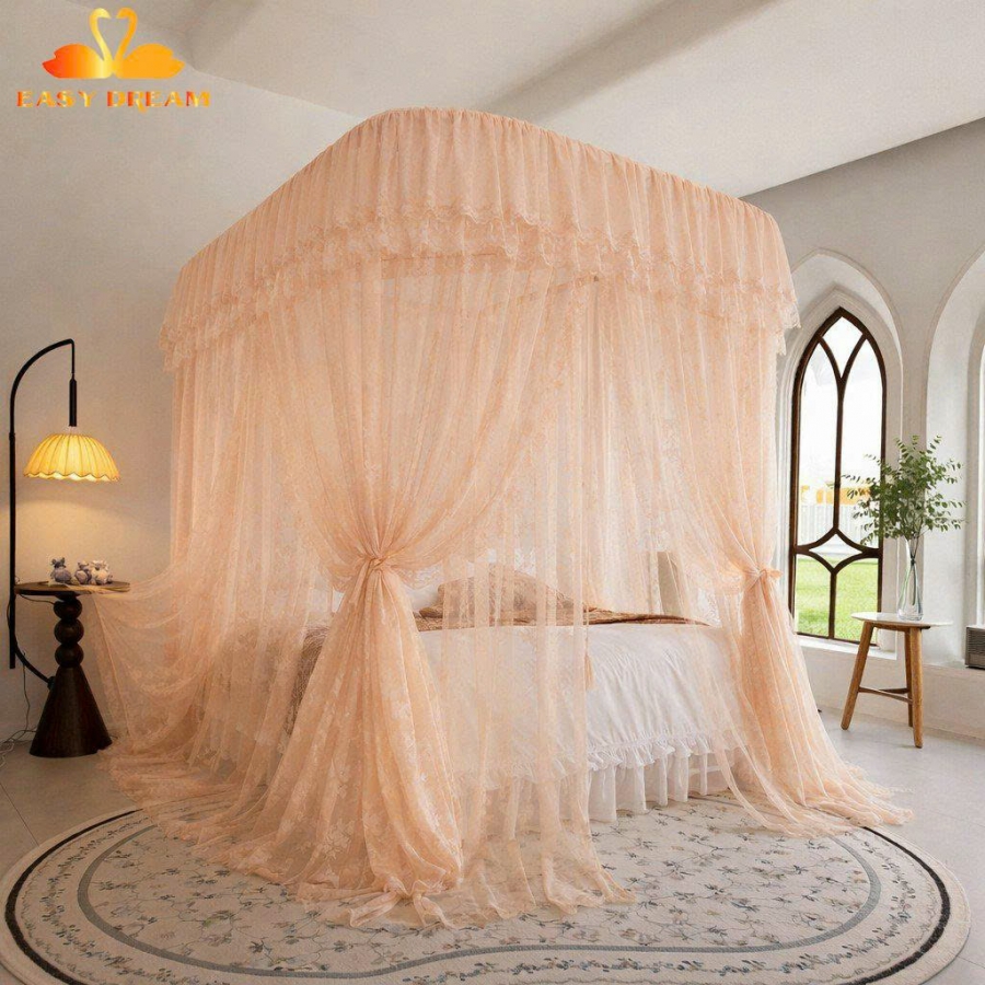 Màn khung vải 2 lớp + không khoan tường , Chống muỗi 