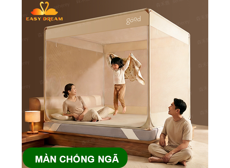 Mùng Chống Ngã - Màn chống ngã vuông cho bé 