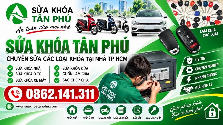 CỬA HÀNG SỬA KHÓA QUẬN TÂN PHÚ 