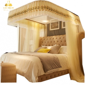 Màn khung đẹp không khoan tường-thu-xếp-gọn-dây-kéo-ròng-rọc-Mùng ngủ hiện đại các loại 