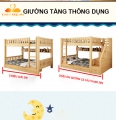 Màn giường Tầng không khoan tường 