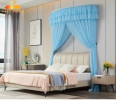 Màn khung xếp bán nguyệt phải  khoan tường 
