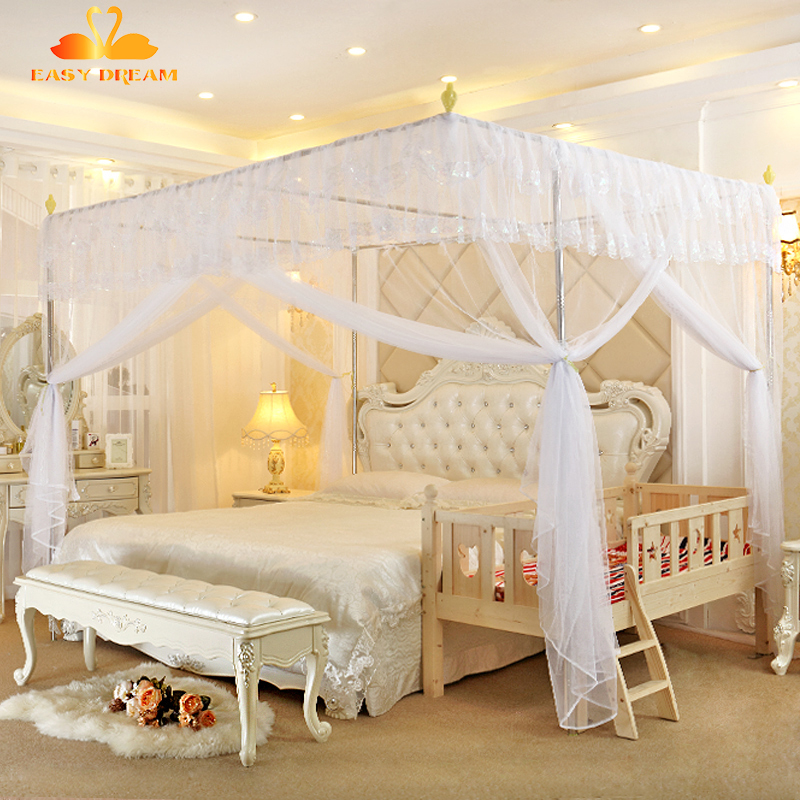 Màn khung giường ghép đôi ngoại cỡ 