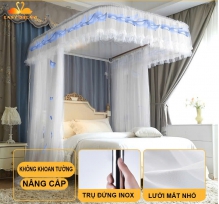 Màn khung không khoan tường , màn ngủ cao cấp chống muỗi 