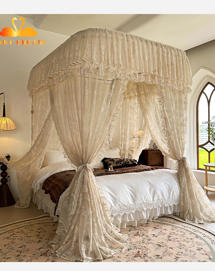 Màn khung không khoan tường -Mùng ngủ Hiện Đại 